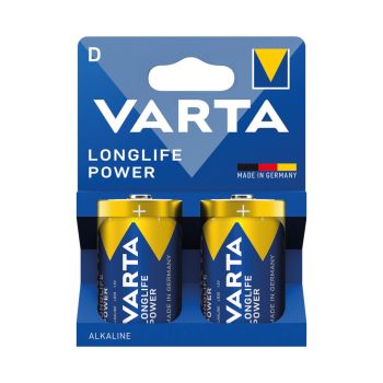 Varta Longlife Power D Alkaline Battery 1.5V (Pack of 2) 4920121422