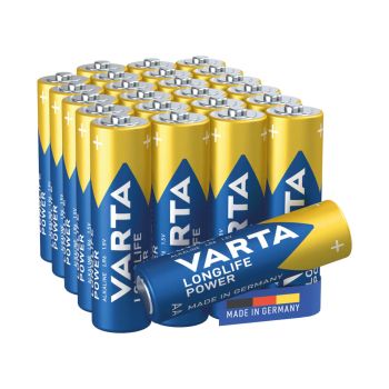 Varta Longlife Power AA Alkaline Battery 1.5V (Pack of 24) 4906121134