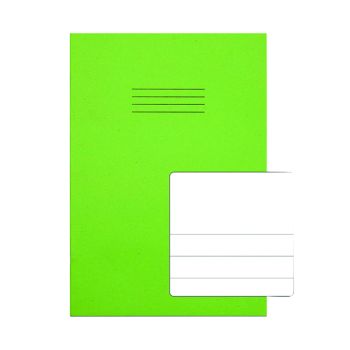 Rhino Exercise Book 15mm/Plain 64 Pages A4 Green (Pack of 50) VC48412