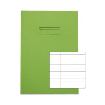 Rhino Exercise Book 80 Page 13x9in 8mm Ruled Light Green Contract (Pack of 50) VDUV080-238-8
