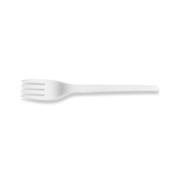 Vegware Fork 6.5in Compostable White (Pack of 1000) VW-FK6.5