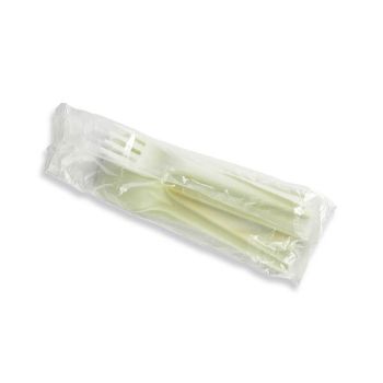 Vegware Cutlery Kit Compostable White (Pack of 250) VW-KFSWN