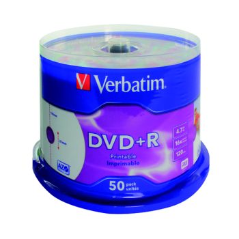 Verbatim DVD+R 16X 4.7GB (Pack of 50) 43234