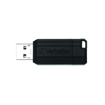 Verbatim Pinstripe USB Drive 64GB Black 49065