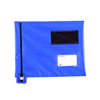 GoSecure Flat Mailing Pouch 286x336mm Blue CVF1