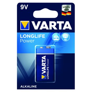 Varta 9V High Energy Battery Alkaline (10 year shelf life, ideal for smoke detectors) 4922121411