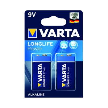 Varta Longlife Power 9V Battery (Pack of 2) 04922121412