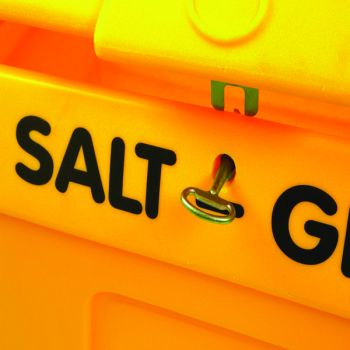 Yellow Lockable Salt and Grit Bin Yellow 200 Litre 317063