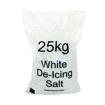 White Winter 25kg Bag De-Icing Salt (Pack of 10) 383499