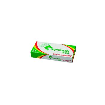 Wrapmaster 1000 Cling Film Refill 300mmx100m (Pack of 3) 31C78