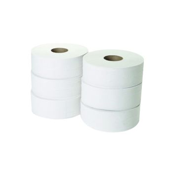 2-Ply Jumbo Toilet Roll 300 Metres (Pack of 6) J26300DS