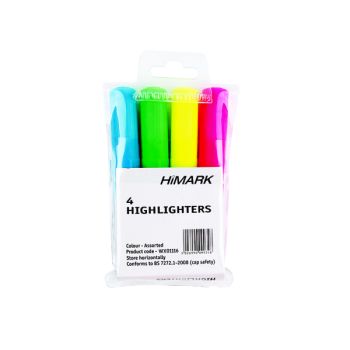 Hi-Glo Highlighters Assorted (Pack of 4) 7910WT4