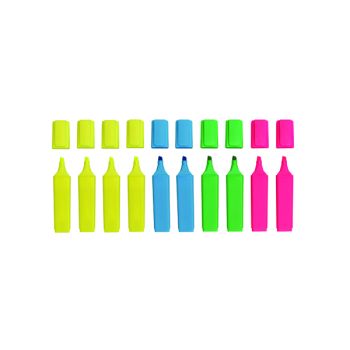 Hi-Glo Highlighter Chisel Tip Assorted (Pack of 10) 8440PK10