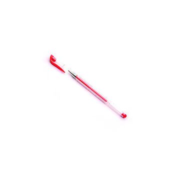 Red Gel Pens Pack of 10 (Transparent barrel and medium tip) WX21718