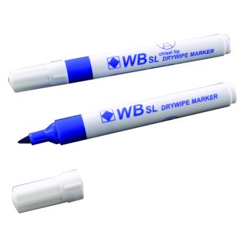 Blue Whiteboard Markers Chisel Tip (Pack of 10) WX26036