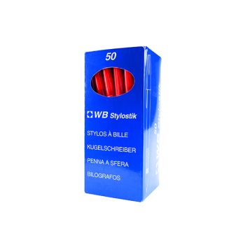 Red Medium Ballpoint Pens (Pack of 50) 893616