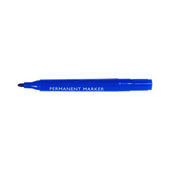 Blue Permanent Bullet Tip Marker (Pack of 10) WX26046