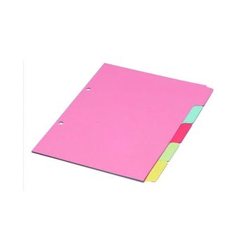 Multicoloured A4 5 Part Divider WX26081