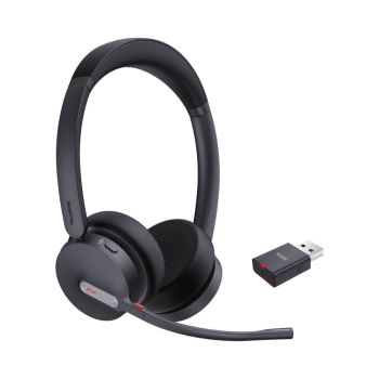 Yealink WH64 Hybrid Dual Wireless On-ear Headset USB-C USB-A Certified Microsoft Teams 1208685