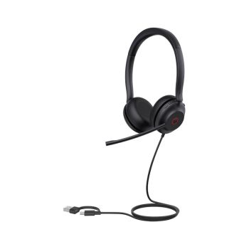 Yealink UH35 Dual Wired On-ear Headset USB-A USB-C Certified Microsoft Teams UC Certified 1308164