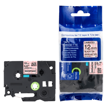 Compatible Brother TZeMPCB31 12mm Black on Snowflake Tape (8 Metres)