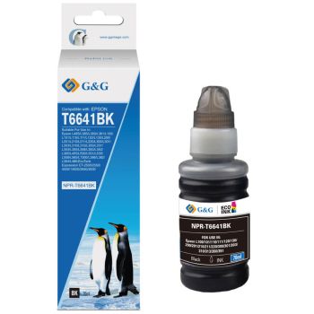 Compatible Epson C13T664140 T6641 Black Ink Bottle (4,000 pages*)