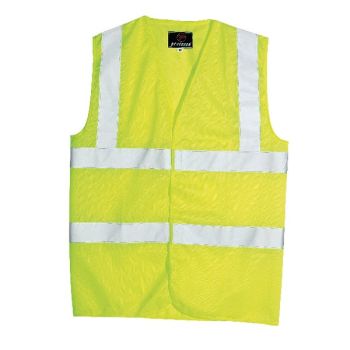 Hi Visibility Vest EN ISO20471 Saturn Yellow Large WCENGL