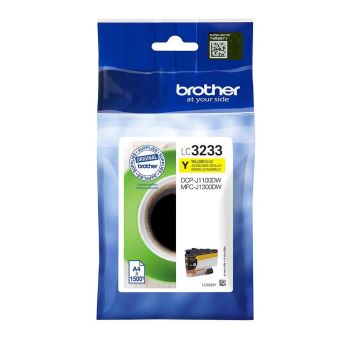 Brother LC3233Y Standard Yellow Ink Cartridge (1,500 Pages*)