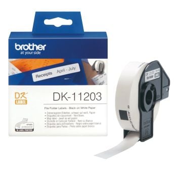 Brother DK11203 17mm x 87mm File Folder Labels