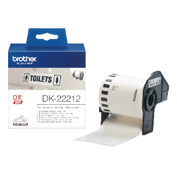 Brother DK22212 62mm Continuous White Label Roll
