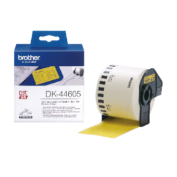 Brother DK44605 62mm Yellow Removable Paper Label Roll