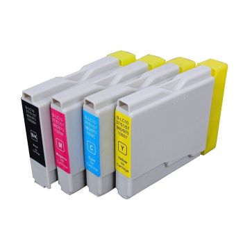 Brother PB-LC1000HVAL High Yield K, Standard Yield CMY Ink Cartridge Pack