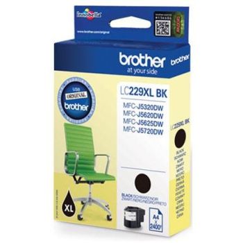 Brother LC229XLBK High Yield Black Ink Cartridge (2,400 pages*)