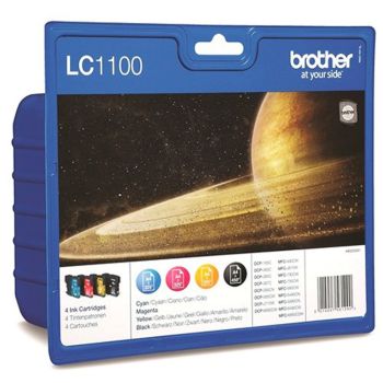 Brother PB-LC1100HVAL LC1100HY High Yield CMYK Ink Cartridge Pack
