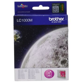Brother LC1000M Magenta Ink Cartridge (400 pages*)