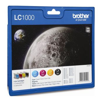 Brother LC1000VALBP LC1000 CMYK Ink Cartridge Value Pack