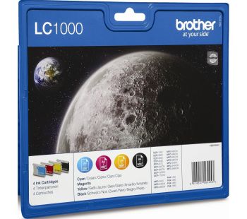 Brother PB-LC1000VAL LC1000 CMYK Ink Cartridge Pack