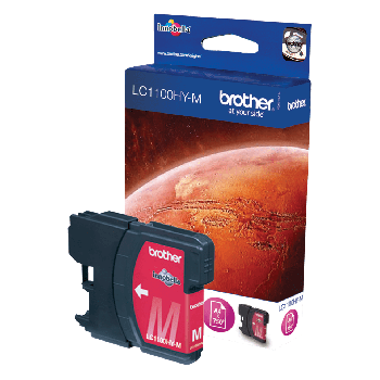 Brother LC1100HYM Magenta High Yield Ink Cartridge (750 pages*) 