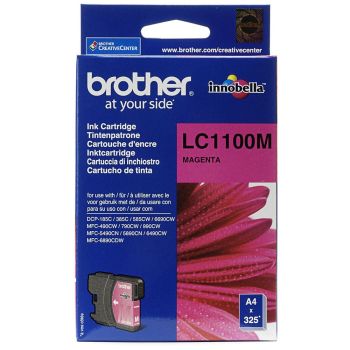 Brother LC1100M Magenta Standard Yield Ink Cartridge (325 pages*)