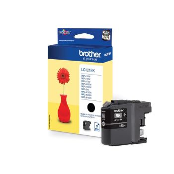 Brother LC121BK Black Ink Cartridge (300 pages*)