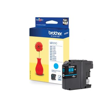 Brother LC121C Cyan Ink Cartridge (300 pages*)