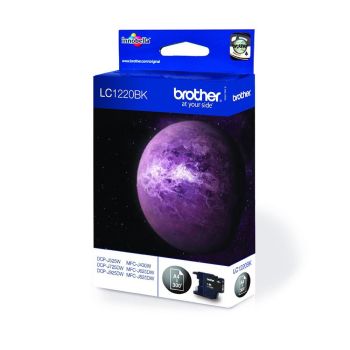 Brother LC1220BK Black Standard Yield Ink Cartridge (300 pages*)