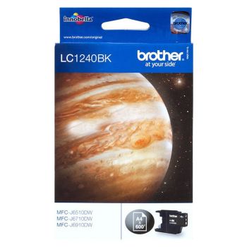 Brother LC1240BK Black Standard Yield Ink Cartridge (600 pages*)