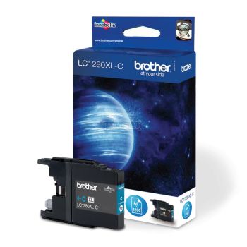 Brother LC1280XLC High Yield Cyan Ink Cartridge (1,200 pages*)