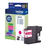 Brother LC221M Magenta Ink Cartridge (260 pages*)