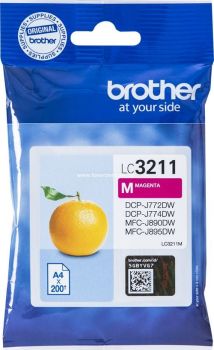 Brother LC-3211M Magenta Ink Cartridge (200 Pages*)
