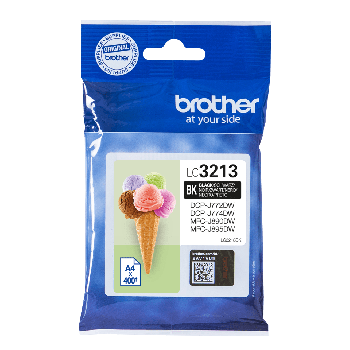 Brother LC-3213BK Black Ink Cartridge  (400 Pages*)