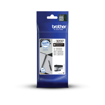 Brother LC3237BK High Yield Black Ink Cartridge (3,000 Pages*)