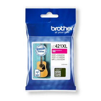 Brother LC-421XLM High Yield Magenta Ink Cartridge (500 Pages*) LC421XLM