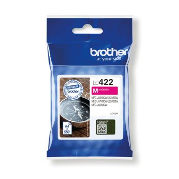 Brother LC422M Magenta Ink Cartridge (550 Pages*) LC422M